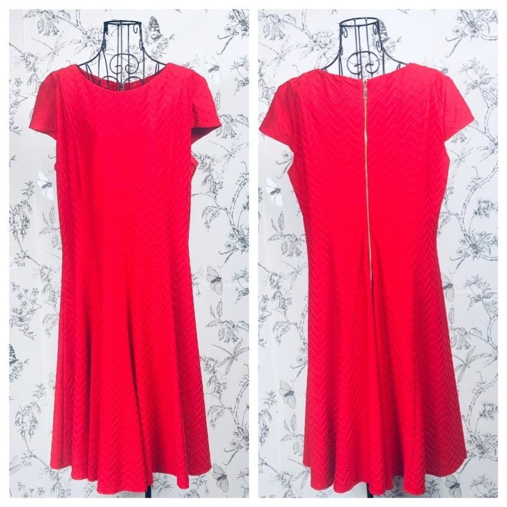 Jessica Howard A-Line Red Dress: 14